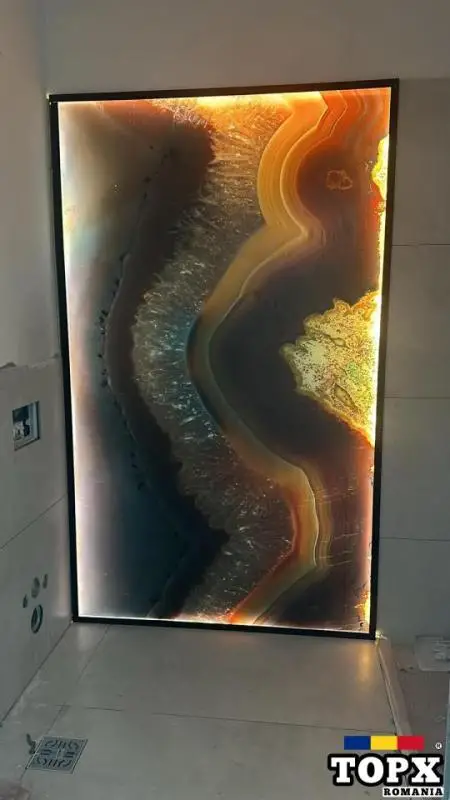 Sticla securizata de 8 mm cu print ceramic. - 2