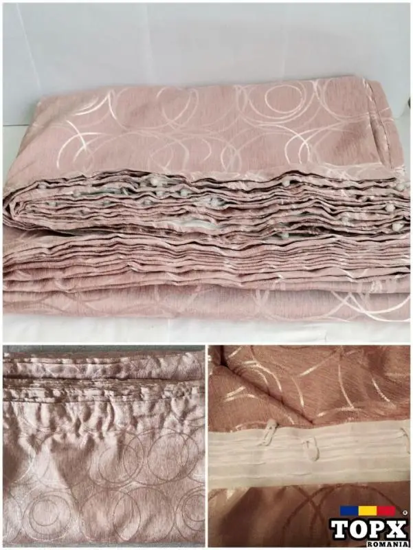 Draperie cortina tivuita cusuta cu rejansa si agatatori - 13