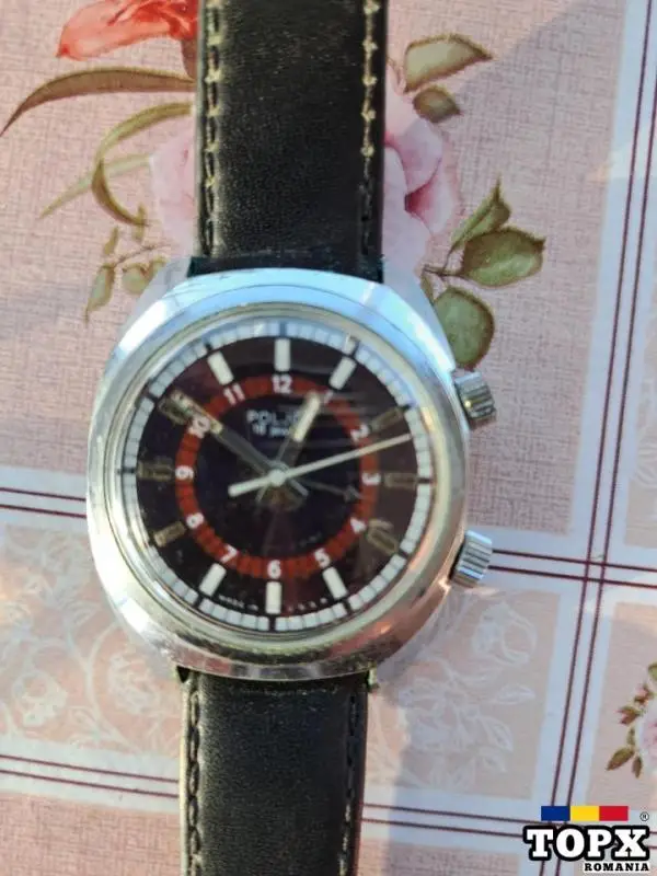 ceas POLJOT, URSS,  17 rubine, vintage, anii 1960