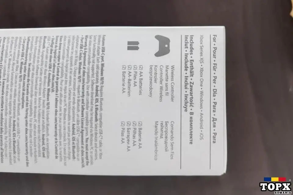 Controller Xbox Red original – gamepad wireless roșu impecabil