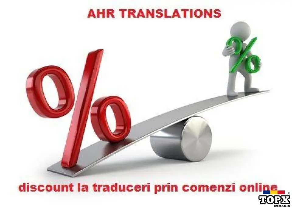 Discount de vacanta - 25% reducere la traducerea doc. tipizate  online