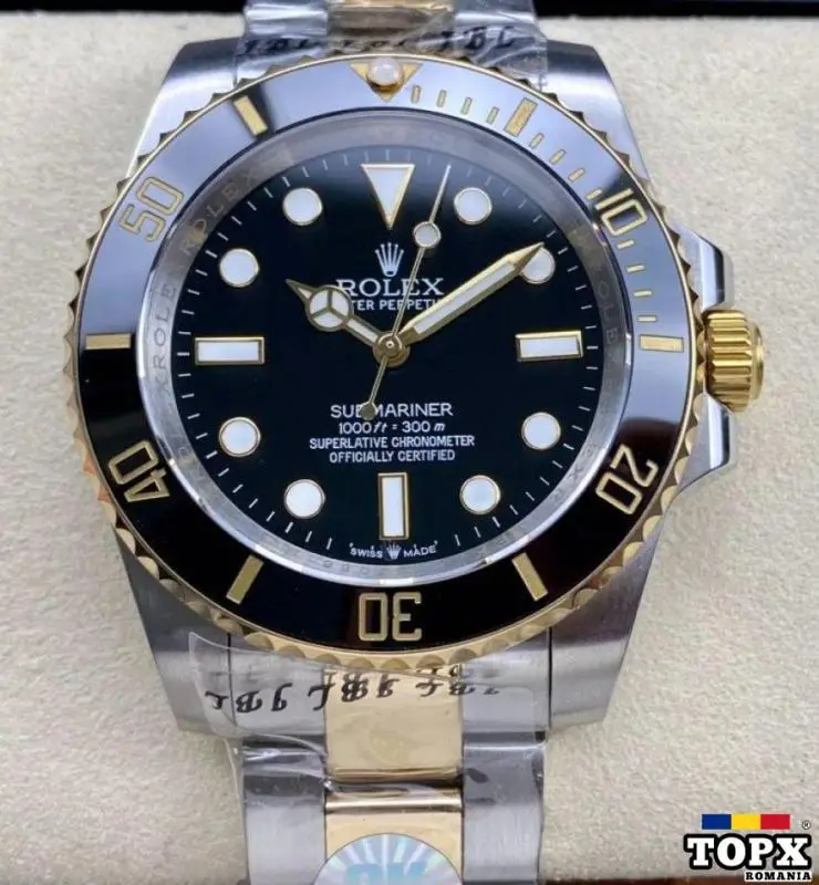 ROLEX Oyster Perpetual Submariner Date Two-Tone 41mm Black/Black