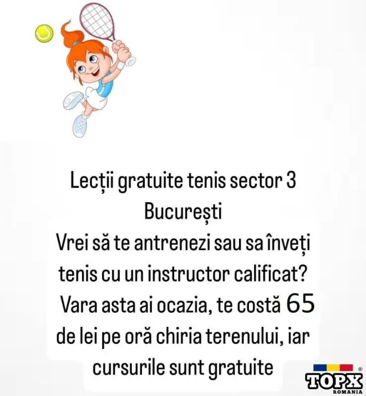 Cursuri de tenis gratuite