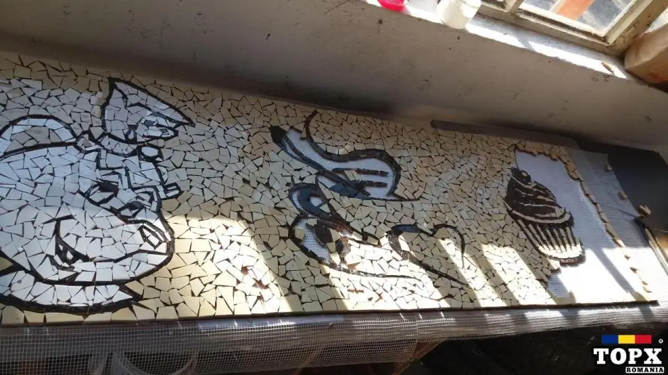 Reclama Mozaic Ceramica Handmade Trenkart - 6