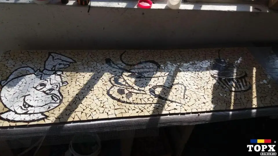 Reclama Mozaic Ceramica Handmade Trenkart - 10