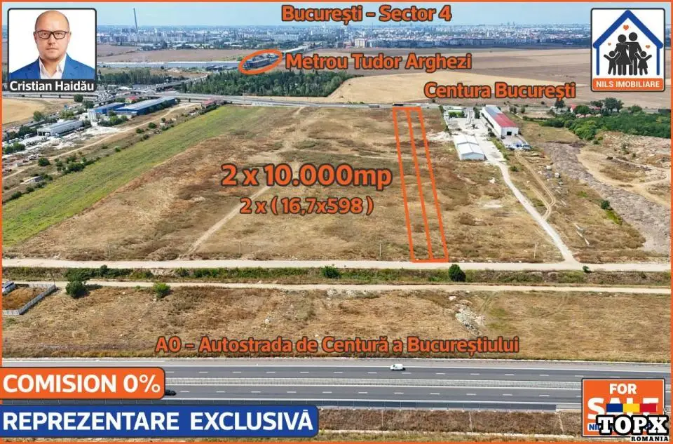 Teren 20k mp intravilan situat intre centura si A0 - Berceni IF