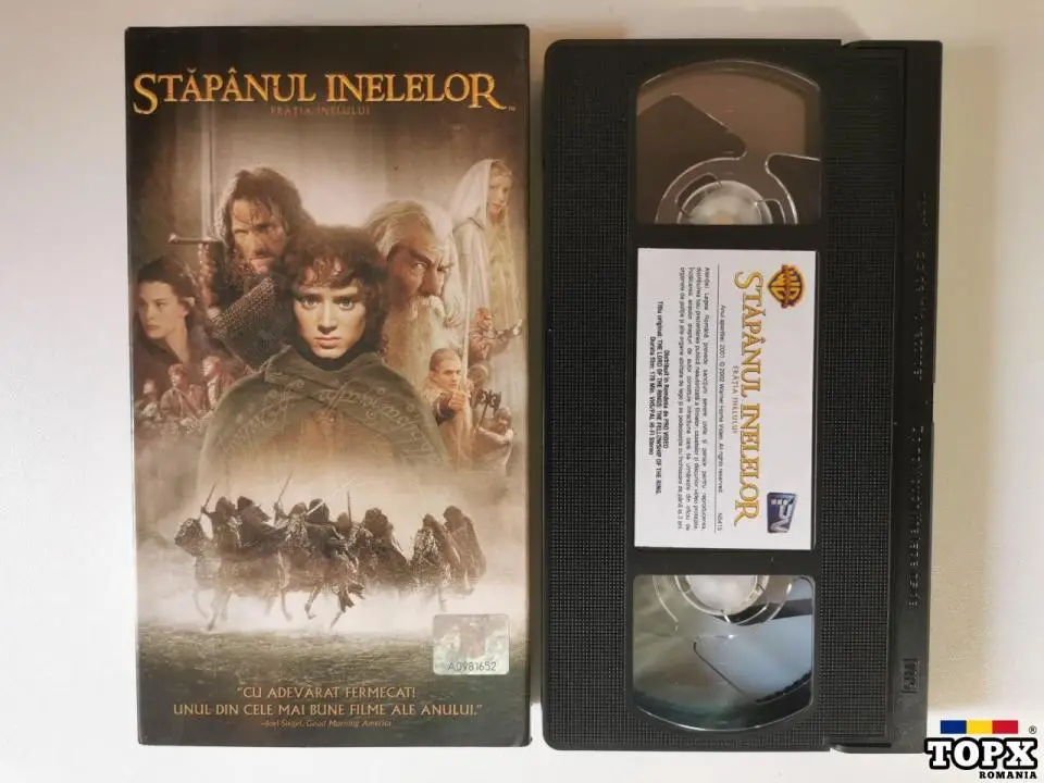 caseta video VHS Stapanul inelelor Fratia inelului The Lord of the Rings 2001