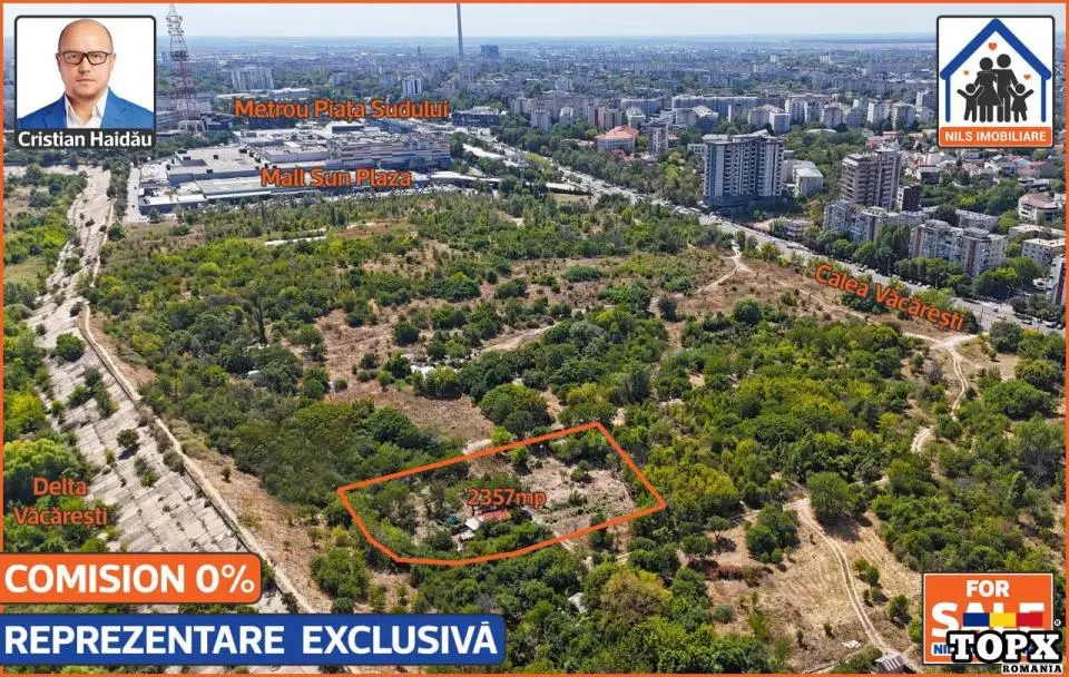 Teren 2357mp | Calea Vacaresti - Sector 4 | POT 70-80% | CUT 4,5