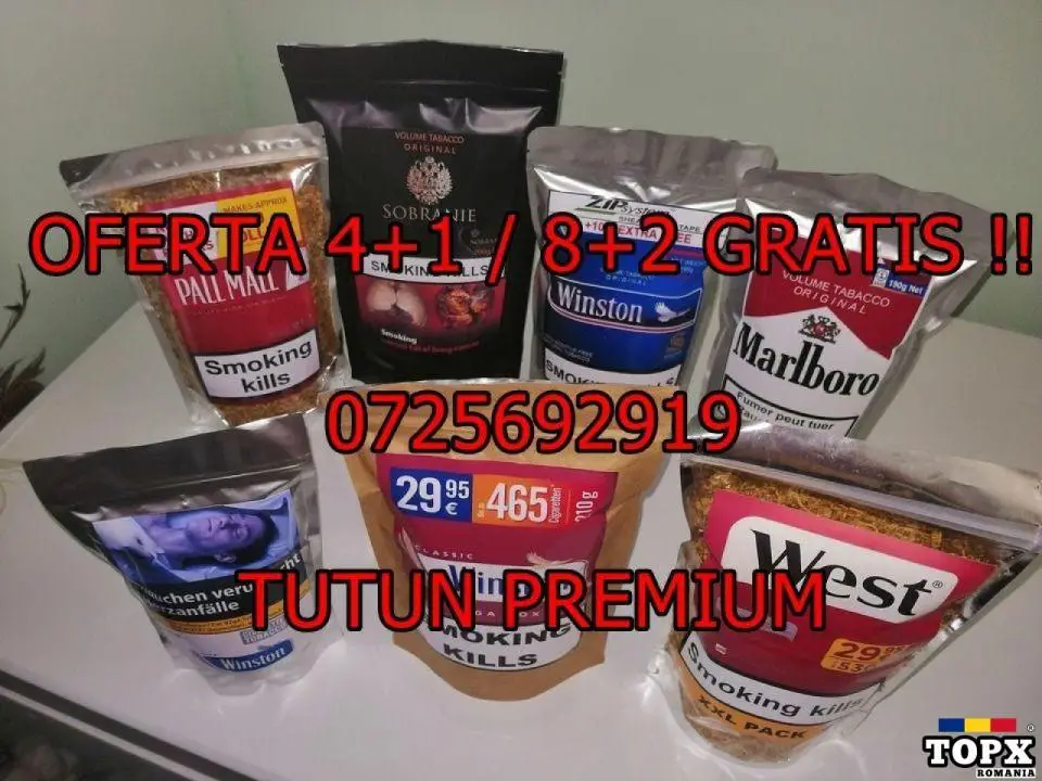 Tutun Firicel la punga sigilata de 500g - livrare rapida ! Oferta 4+1