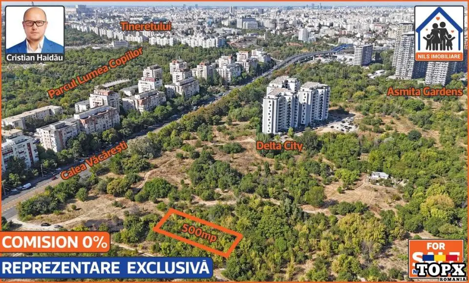 Teren 500mp (12x42) | Calea Vacaresti | POT: 70%-80% | CUT: 4.5