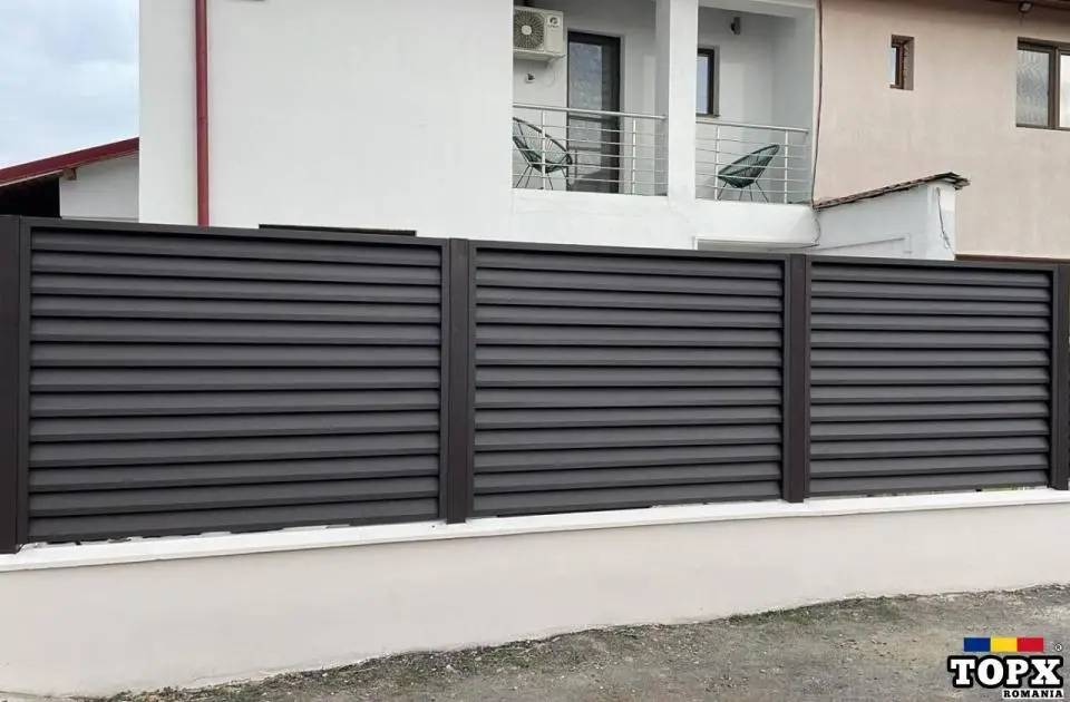 Gard metalic jaluzea MX | Suruburi ascunse | Model 2025 | Bucuresti