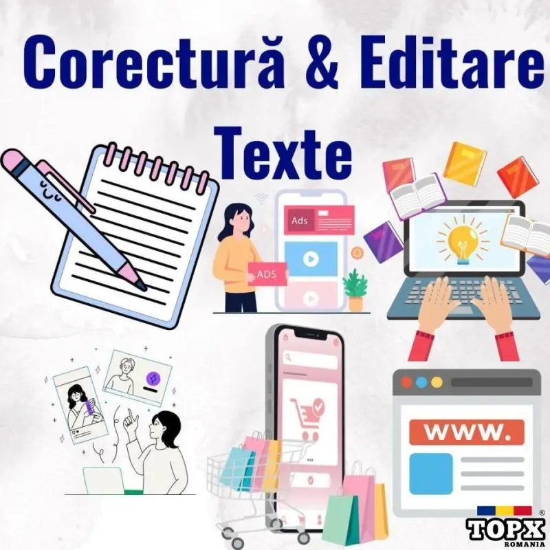Corectez și editez texte (școală, job, prezentări)