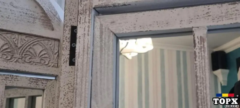 Paravan Vintage Oglinzi Lemn Masiv - 7