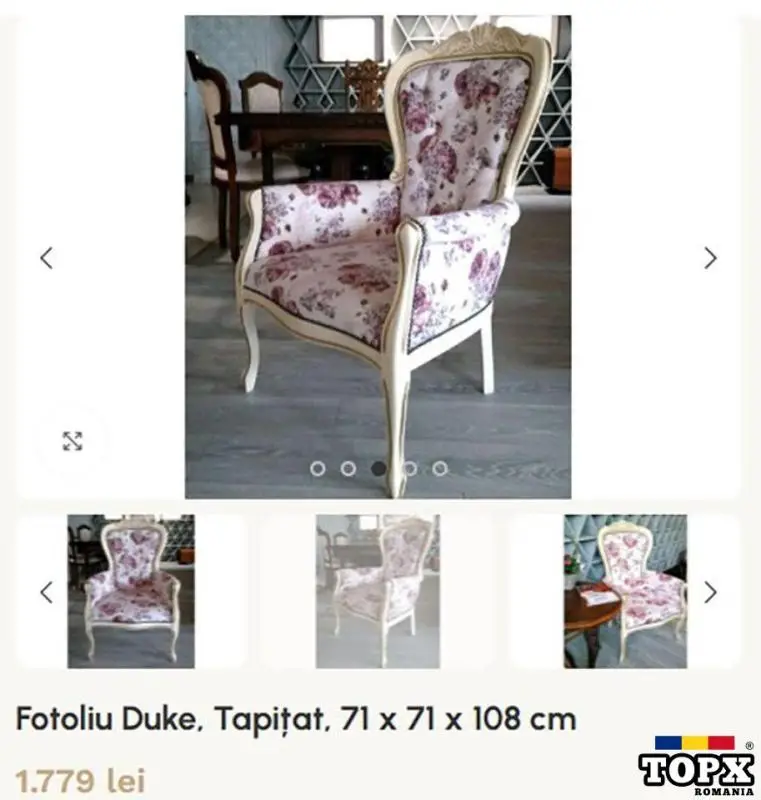 2 Scaune Boem Elegant Vintage - 3