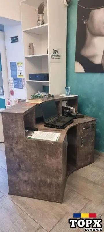 Receptie Semirotund Retro Vintage Lemn Masiv - 2