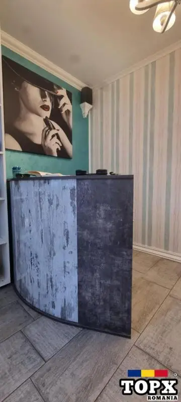 Receptie Semirotund Retro Vintage Lemn Masiv - 4