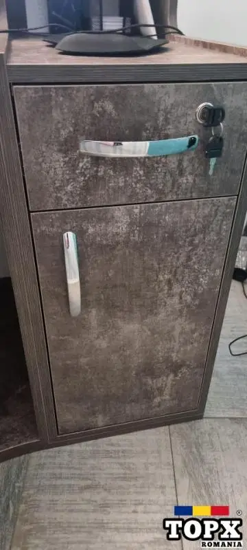 Receptie Semirotund Retro Vintage Lemn Masiv - 5