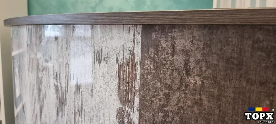 Receptie Semirotund Retro Vintage Lemn Masiv - 9