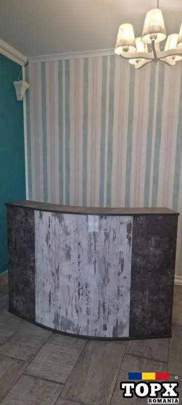 Receptie Semirotund Retro Vintage Lemn Masiv - 11