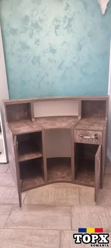 Receptie Semirotund Retro Vintage Lemn Masiv - 15