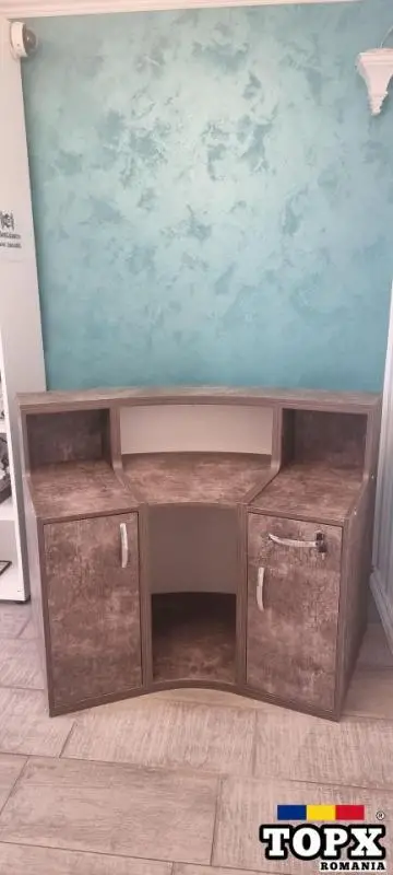 Receptie Semirotund Retro Vintage Lemn Masiv - 17