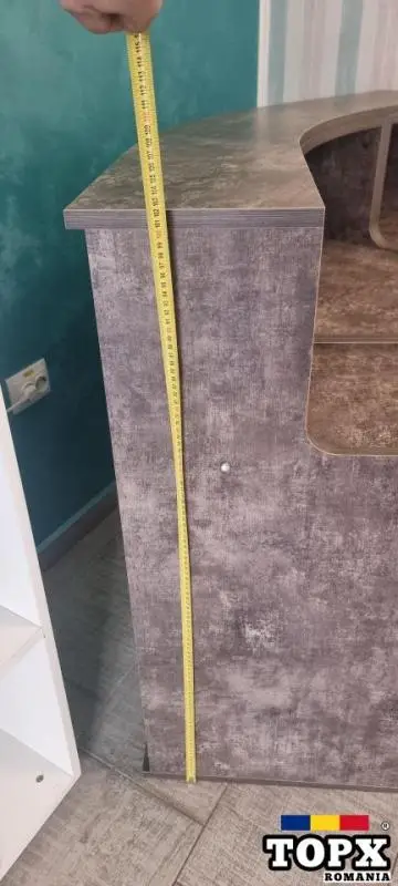 Receptie Semirotund Retro Vintage Lemn Masiv - 19