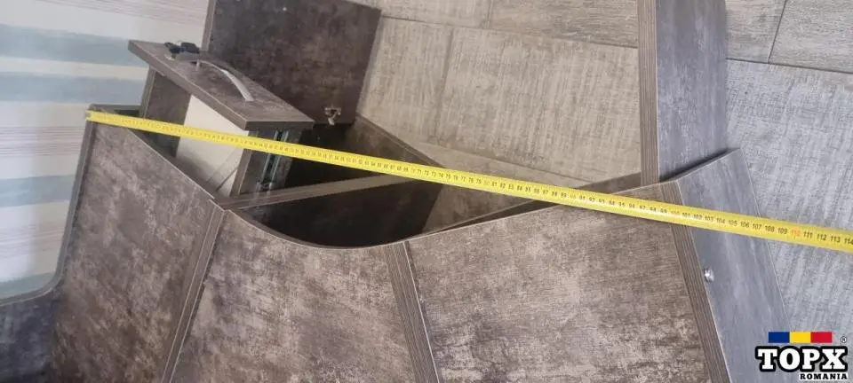 Receptie Semirotund Retro Vintage Lemn Masiv - 24