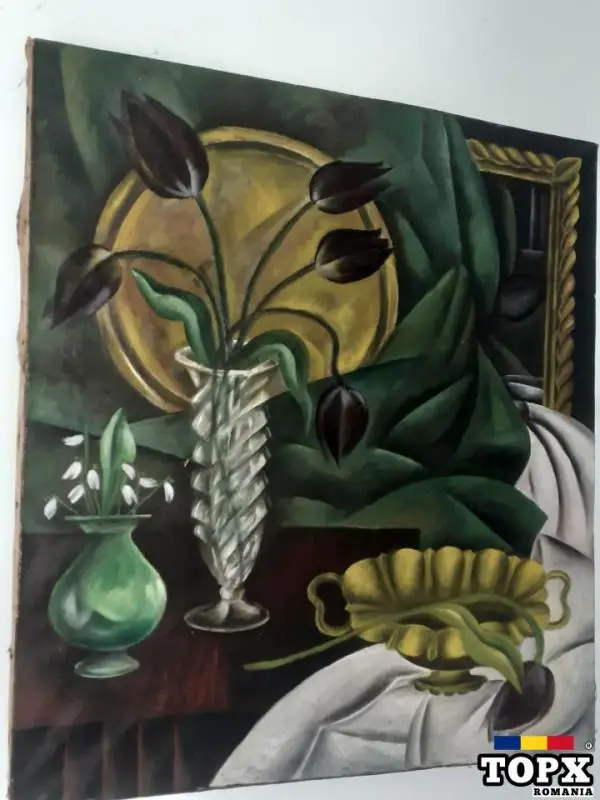 Vand tablou -pictura in ulei vechime 70 ani