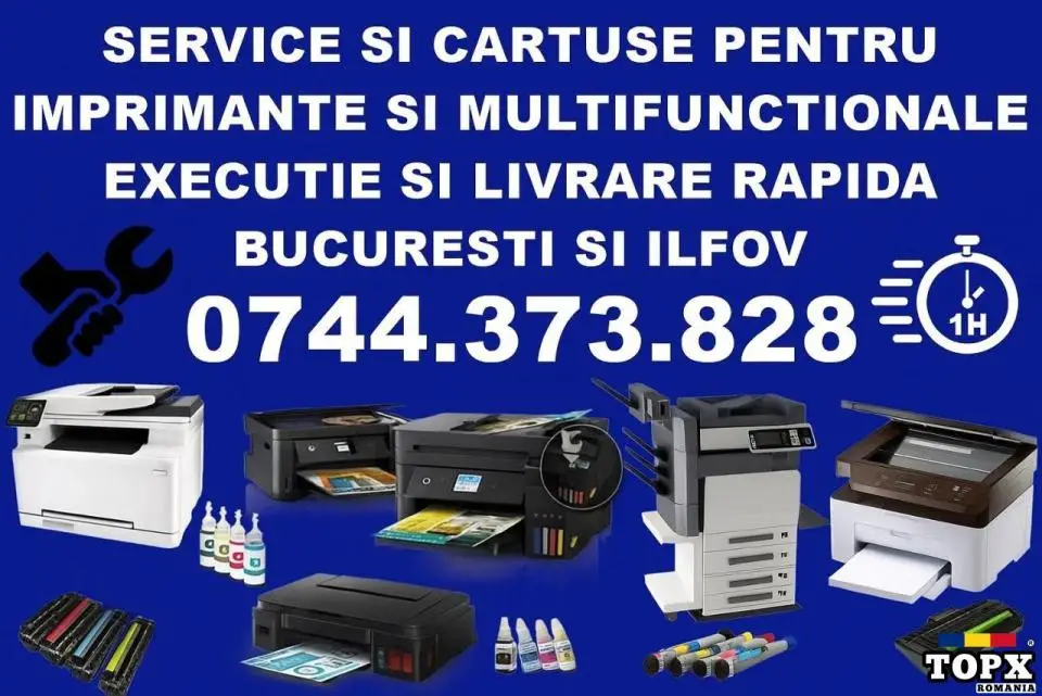 Reparații imprimante Sector 2 – Service rapid la sediul dvs in București