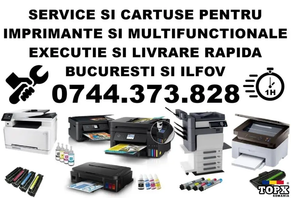 Reparații imprimante Sector 1 – Service rapid la sediul dvs in București
