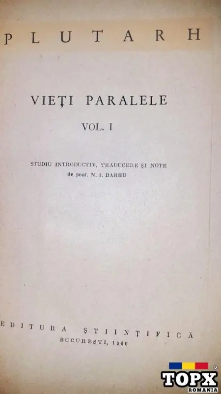 G600-Plutarh- Vieti paralele 2 volume. Vol. 1 1960, Vol 2 1963- N. I. Barbu. - 3