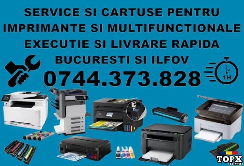 Reparații imprimante și copiatoare Sector 6 București – Service rapid B2B Ilfov