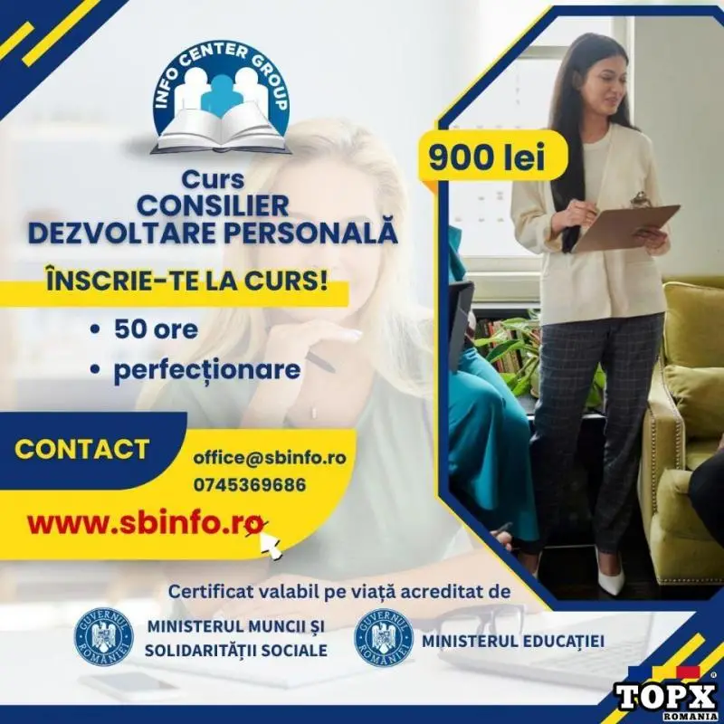 Curs Consilier pentru Dezvoltare personală