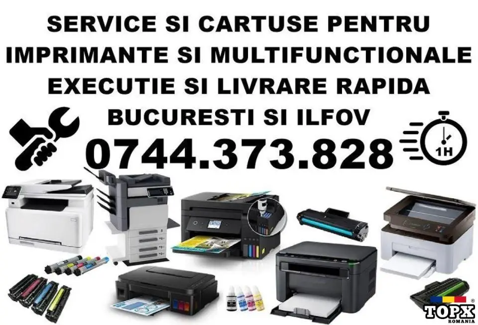 Reparatii imprimante cu livrare cartuse in Stefanestii de Jos , Stefanestii de Sus.