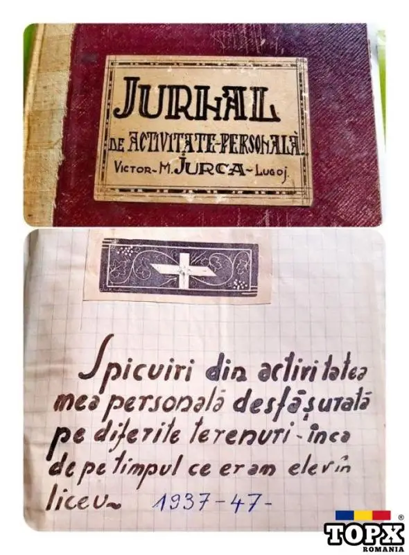 G669-I-UNICAT-Albumul personal VICTOR M. JURCA- grafician-Lugoj-gravuri cca 100 buc-1937-47.
