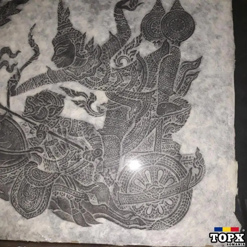 Car maroon Fire Dancer & Warrior 53x50cm,Thailanda 650 RON