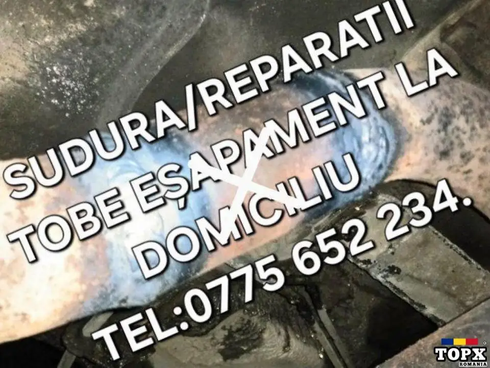 Sudura Reparatii tobe esapament regim de urgenta
