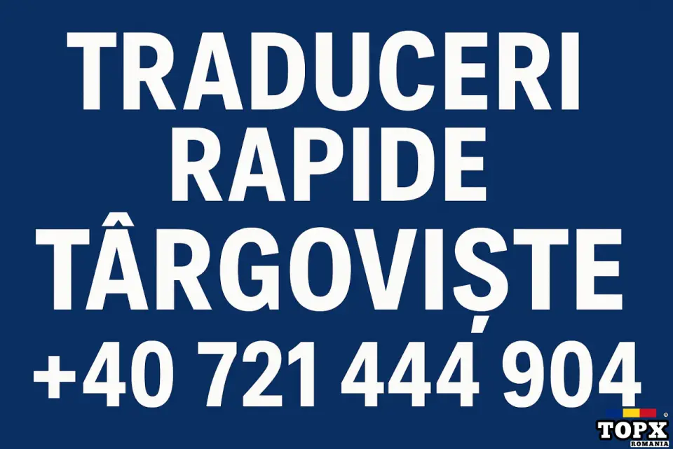 Traduceri Targoviste  +40 721 444 904