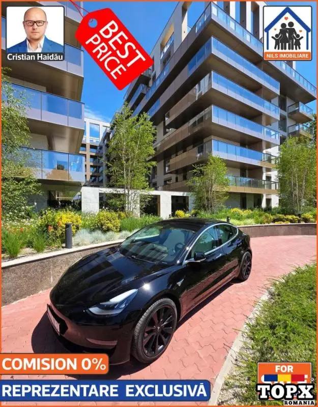 Best price! Ap 3 cam, 2 bai, balcon, parcare | Cortina 126 - Pipera