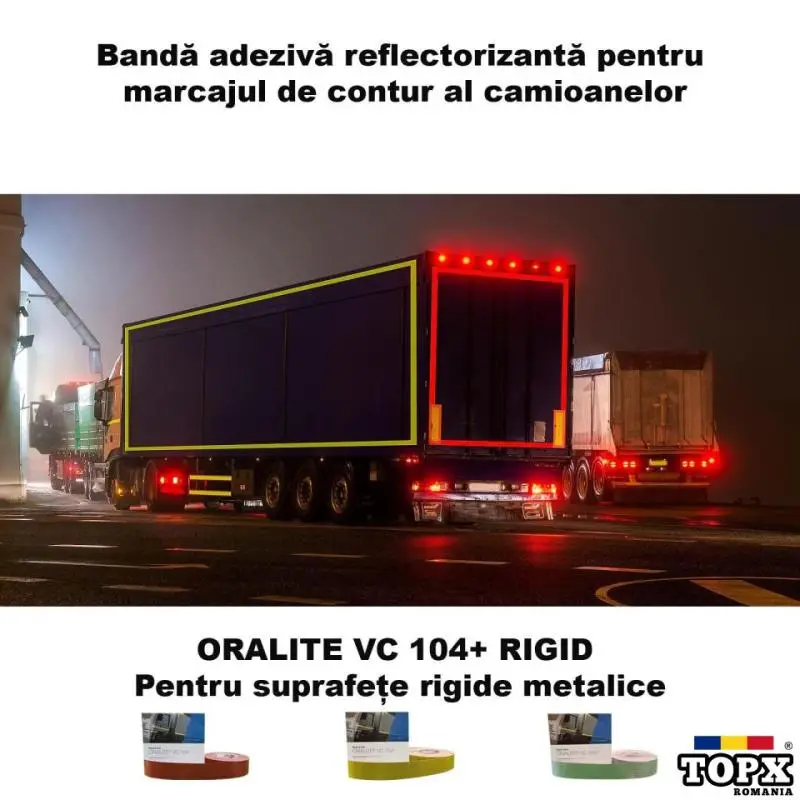 Bandă adezivă reflectorizantă pentru marcaj