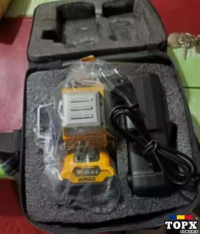 Dewalt nivela laser + Acumulator și Încărcător