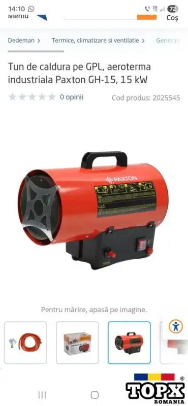 Tun de căldură Paxton GPL