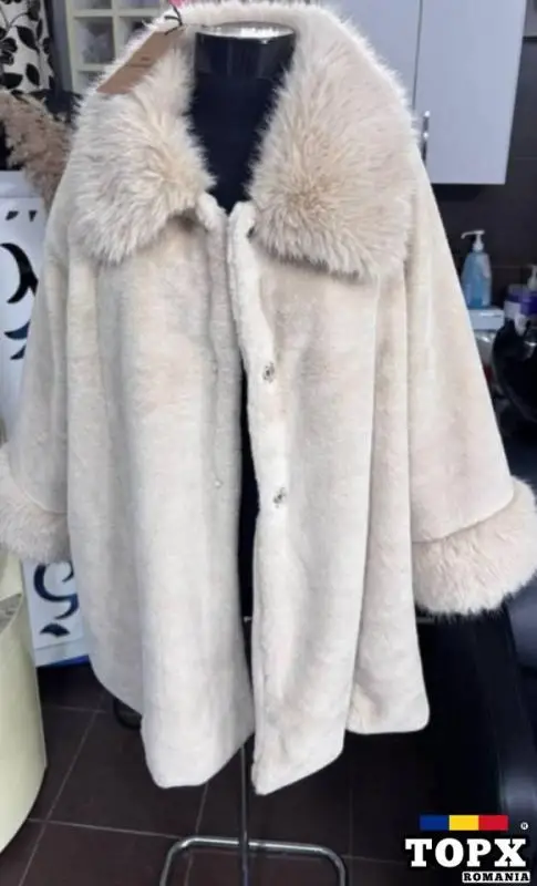 Haina blana artificiala extra calitate de colectie - 2