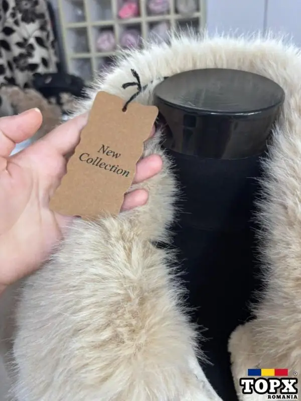 Haina blana artificiala extra calitate de colectie - 5