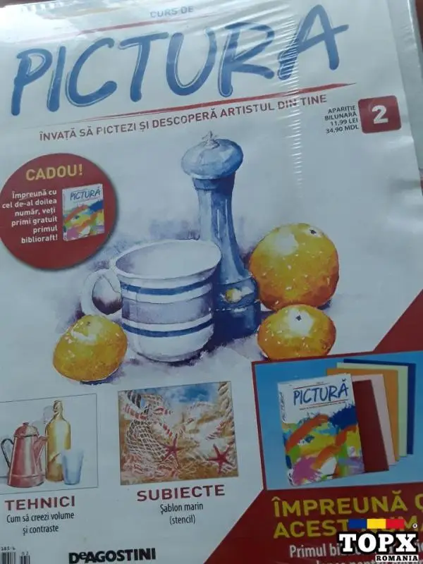 Vand Curs pictura DAgostini,Grecia, in lb.romana, materiale incluse