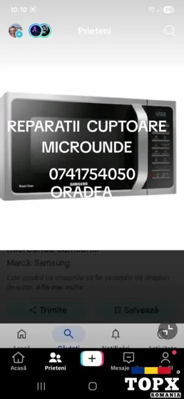 Reparatii cuptoare  cu microunde oradea