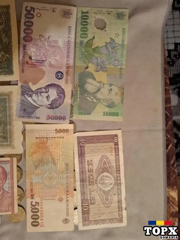 Lot monezi si bagnote Romania