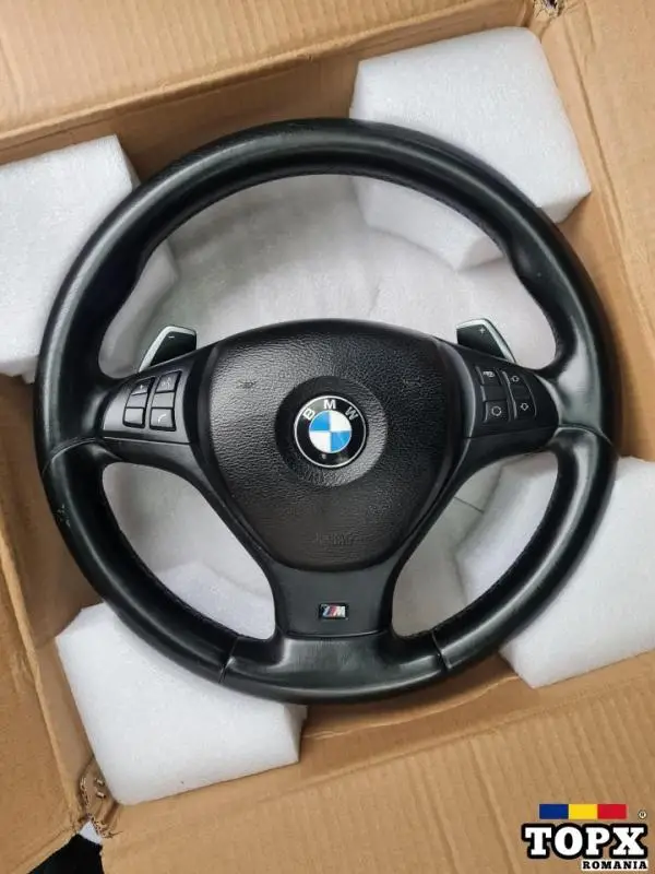 Volan cu Airbag BMW X5 - X6 E70-E71 M Paket - cu padele OEM