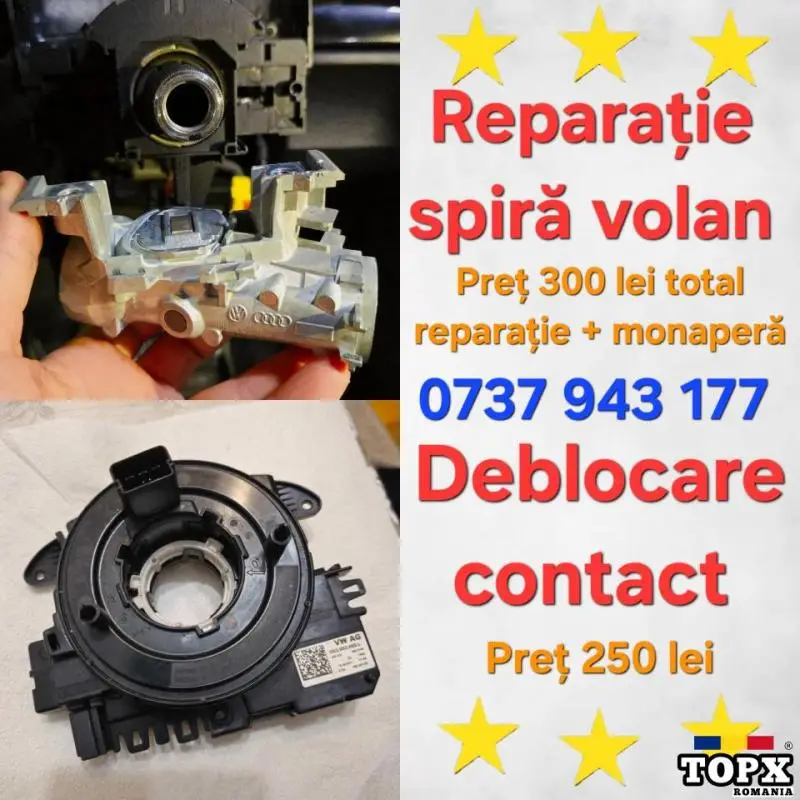 Reparatie Spira volan 5K0953569 / Deblocare Contact VW Seat Skoda Audi