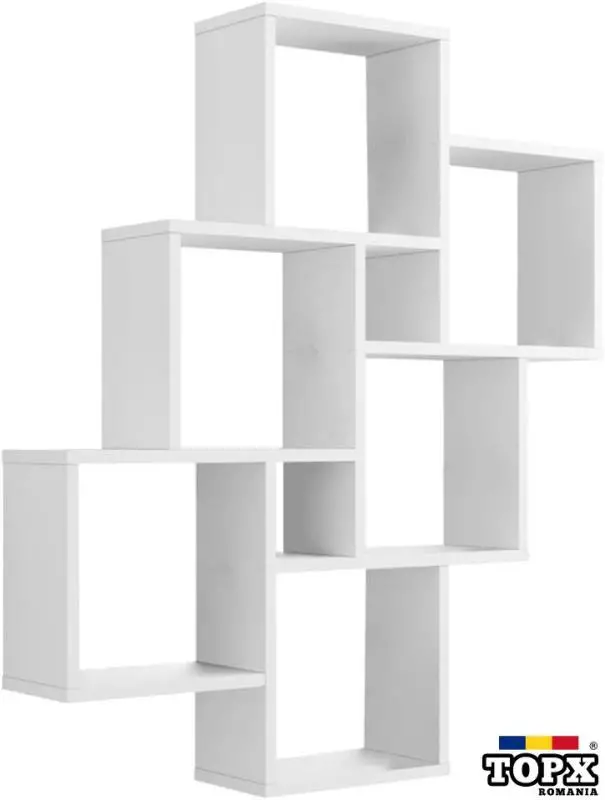 Raft perete living, modern. NOU!